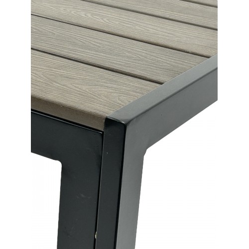 80cm Square Brown Garden Table