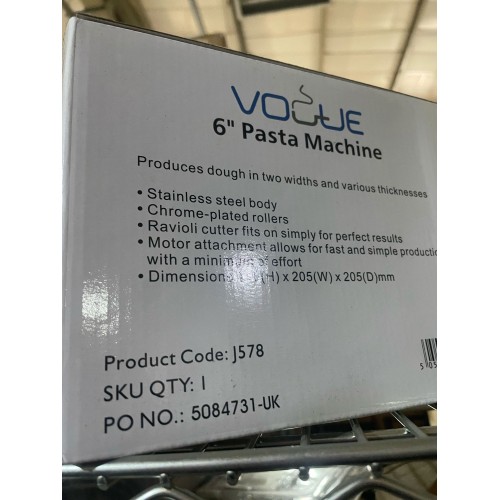 A GRADE Vogue 6" Pasta Machine