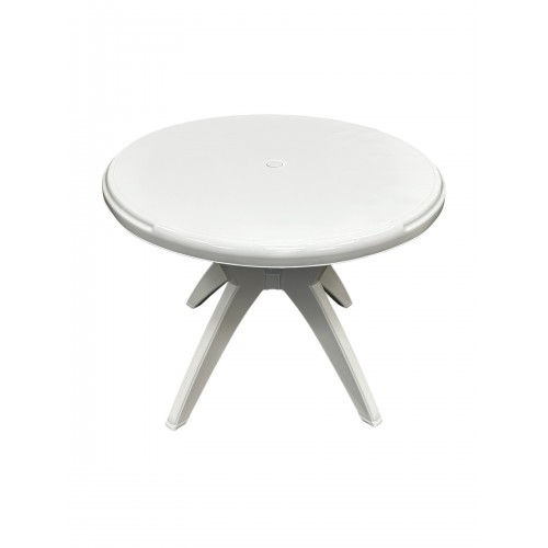 Round White Patio Table