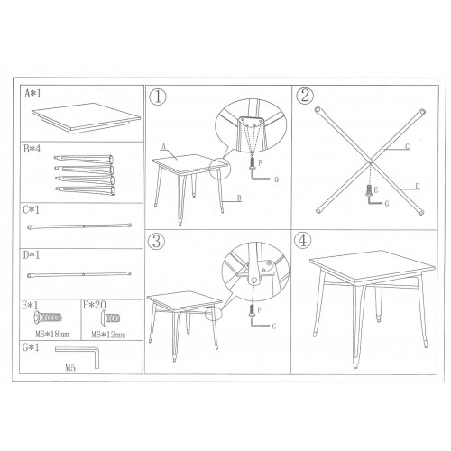 Silver Metal Tolix Tables