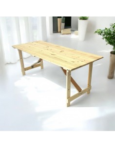 6′ x 2’6″ Wooden Trestle Table