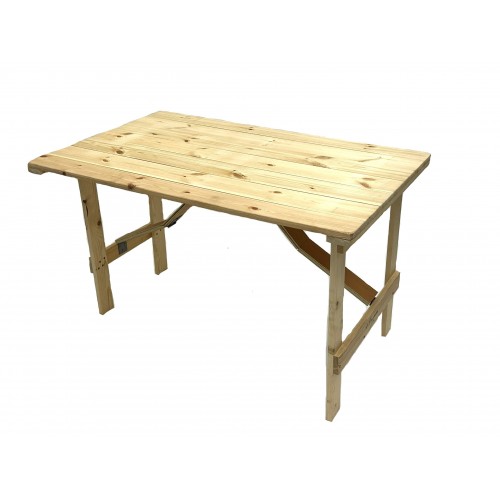 4ft x 2’6” Wooden Trestle Table