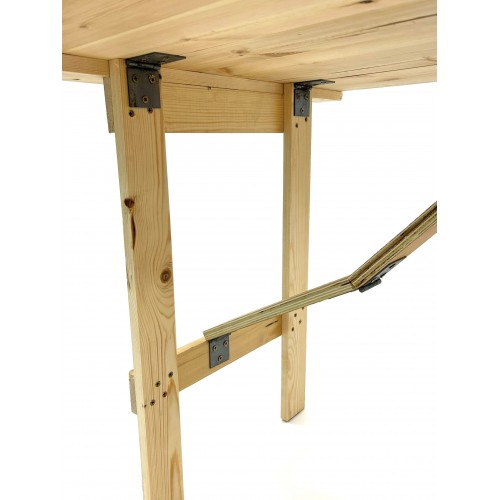 4ft x 2’6” Wooden Trestle Table