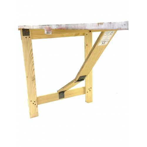 Distressed Limewash 6ft Trestle Table