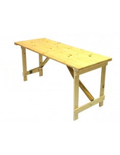 5ft Wooden Trestle Table 2
