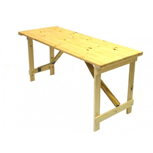 5ft Wooden Trestle Table