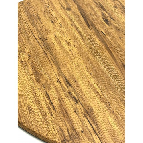 Aged Pine Effect Round Table Tops –...