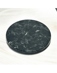 Alcantara Black Round Table...