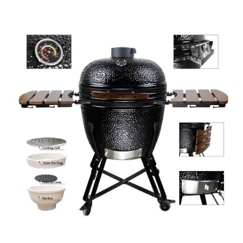 Kamado BBQ 22" Ceramic Grill Egg XL...