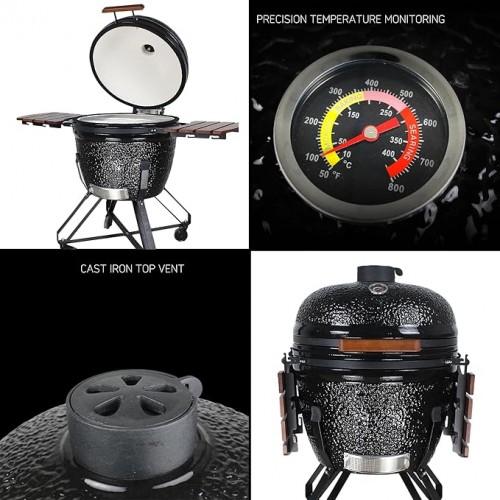 Kamado BBQ 22" Ceramic Grill Egg XL...