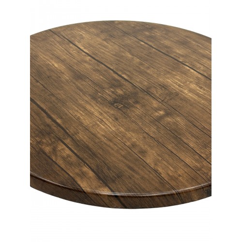 Dark Oak Effect Tops – 70 cm Diameter