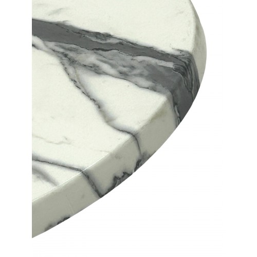 Romeo White Marble Effect Round Table...