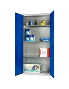 Standard Cupboard 3 Shelves Blue Doors
