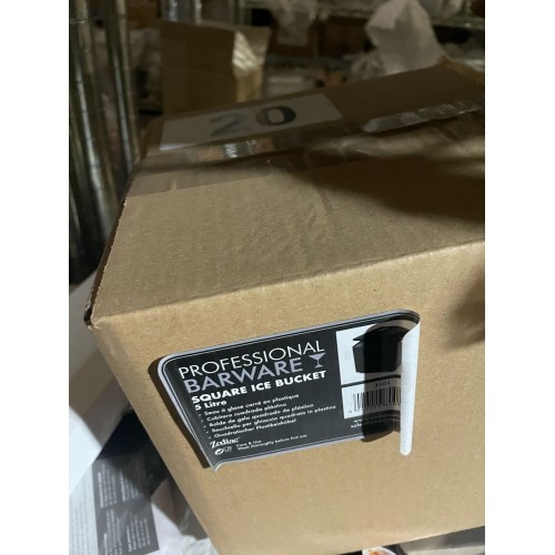 350 PRO BARWARE BLACK SQUARE ICE BUCKET