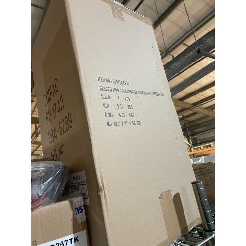 C50134 CPX S/Steel Round Pedal Bin,...