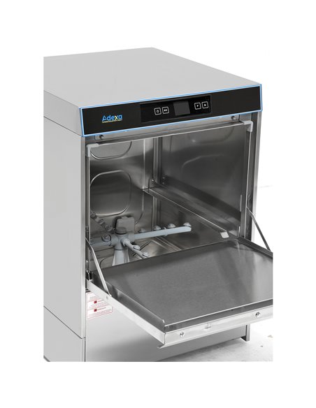 Commercial Dishwasher 540 plates/hour 500mm basket Digital Drain pump Detergent pump Rinse aid pump 380V | Stalwart DA-EMP500380