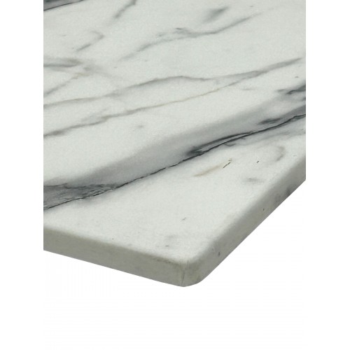Romeo White Marble Effect Square...