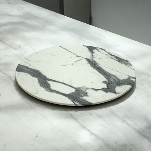 Romeo White Marble Round Table Tops –...