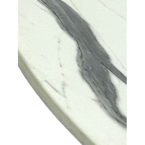 Romeo White Marble Round Table Tops –...