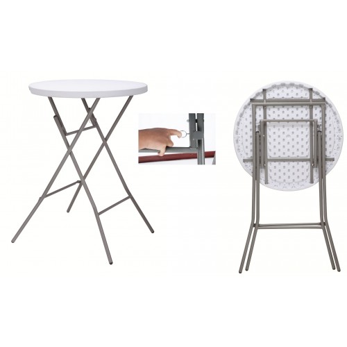 80cm Folding Bar Table, Blowmold High...