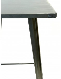 Silver Metal Tolix High Tables 2