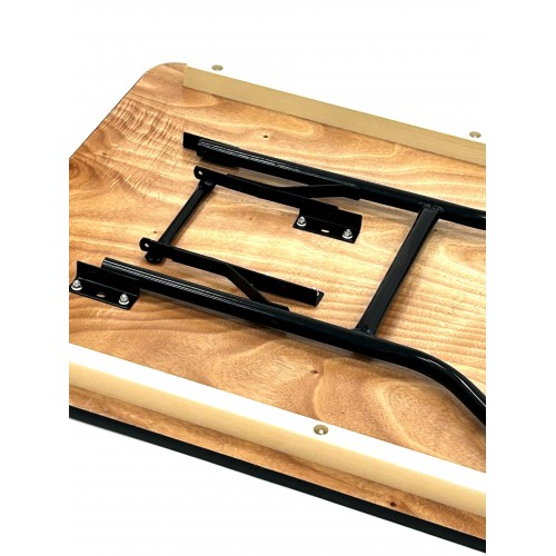 6ft x 2’6” Varnished Wooden Table