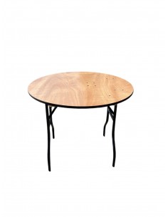 3ft Round Varnished Table 2