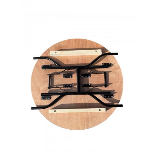 3ft Round Varnished Table