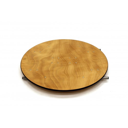 3ft Round Varnished Table