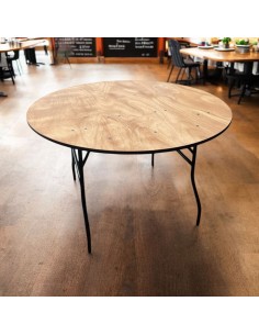 4ft Round Varnished...