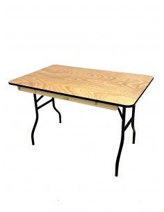4ft Varnished Wooden Table 2