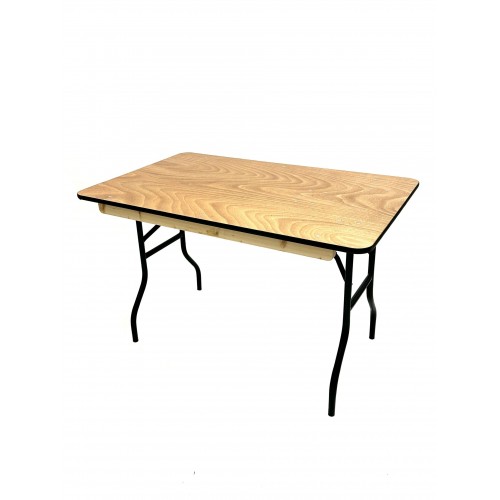 4ft Varnished Wooden Table