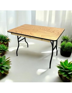 4ft Varnished Wooden Table