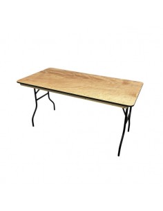 5ft Varnished Wooden Table 2