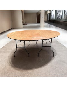 7ft Round Varnished Banquet...