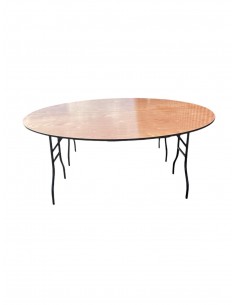 7ft Round Varnished Banquet... 2