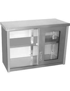 Commercial Wall Cabinet Cupboard Glass Doors Stainless Steel 1000x400x650mm | Stalwart DA-SWCGD100402 2