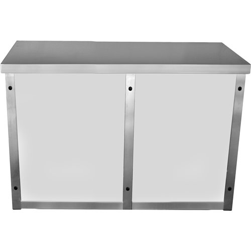 Commercial Wall Cabinet Cupboard Glass Doors Stainless Steel 1000x400x650mm | Stalwart DA-SWCGD100402