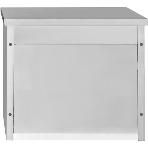 Commercial Wall Cabinet Cupboard Glass Doors Stainless Steel 800x400x650mm | Stalwart DA-SWCGD80402