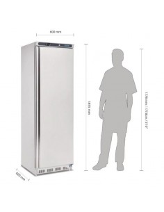 Polar CD082 C-Series Single Door Upright Fridge Stainless Steel 400Ltr 2