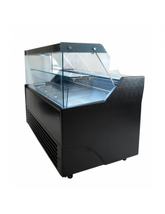 Black Refrigerated Serve Over Deli Counter Front Straight Glass Front 2000x902x1230 mm (LxDxH) 2