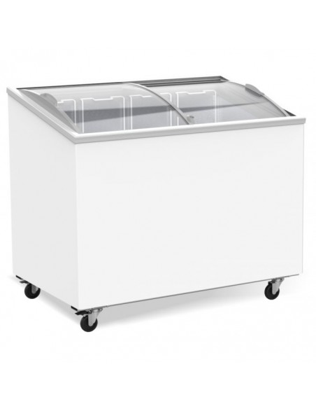 GM499 Display Chest Freezer 270Ltr Frozen foods Storage Glass Top