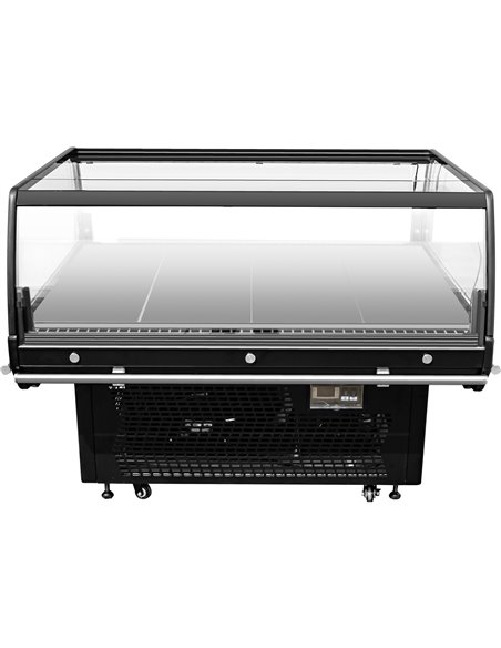Refrigerated Promotion Display Cabinet 230 Litres Ventilated Cooling 1360x1095x960mm | Stalwart DA-BLUEL234