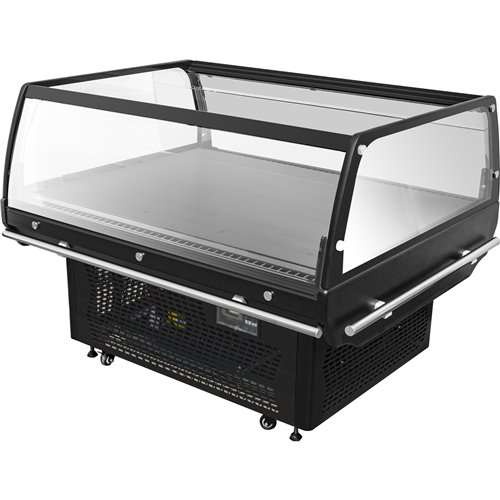 Refrigerated Promotion Display Cabinet 230 Litres Ventilated Cooling 1360x1095x960mm | Stalwart DA-BLUEL234