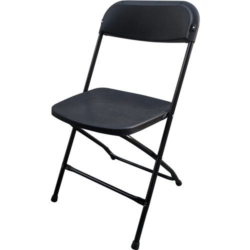 Foldable Chair Steel Black | Stalwart DA-AX234