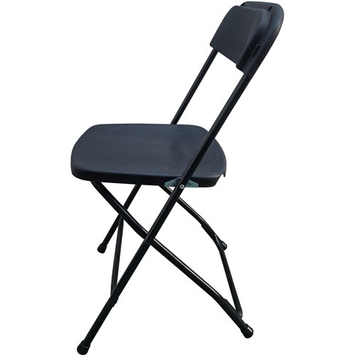 Foldable Chair Steel Black | Stalwart DA-AX234