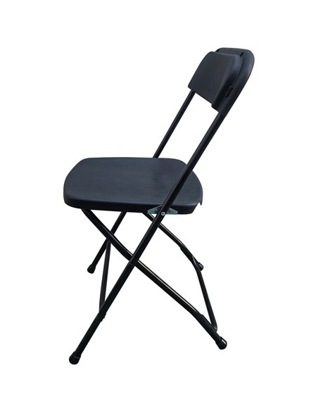 Foldable Chair Steel Black | Stalwart DA-AX234