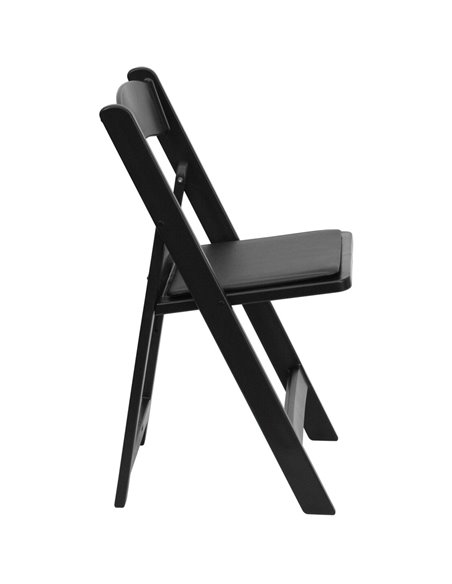 Foldable Chair Polypropylene Resin Black | Stalwart DA-AX240