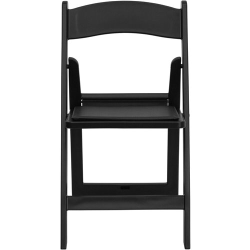 Foldable Chair Polypropylene Resin Black | Stalwart DA-AX240