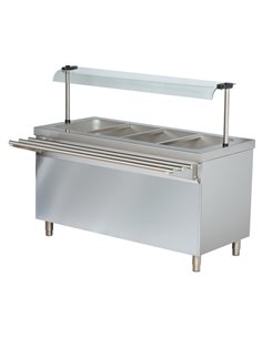 Professional Bain Marie with Open Cupboard 5xGN1/1 | Stalwart DA-BTEB718FN